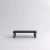 Small black wood and green marble "sunday" coffee table, jean-baptiste souletie dimensions: 50 w x 150 d x 35 h cm...