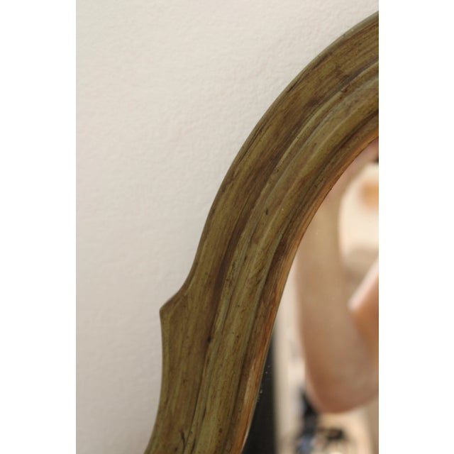 1960's Antique Carved Demilune Marble Top Console/Mirror For Sale In Los Angeles - Image 6 of 7