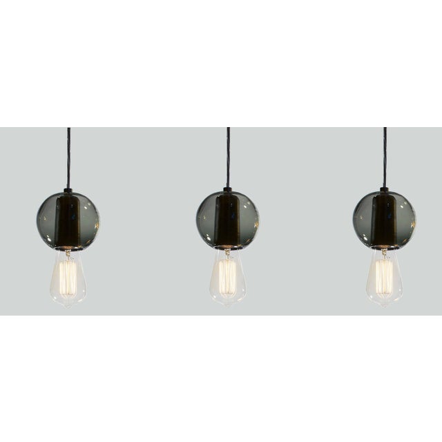 Organic Modern Exposed Socket Monopoint Pendant Trio Lights by Tracy Glover - Set of 3 For Sale - Image 12 of 12