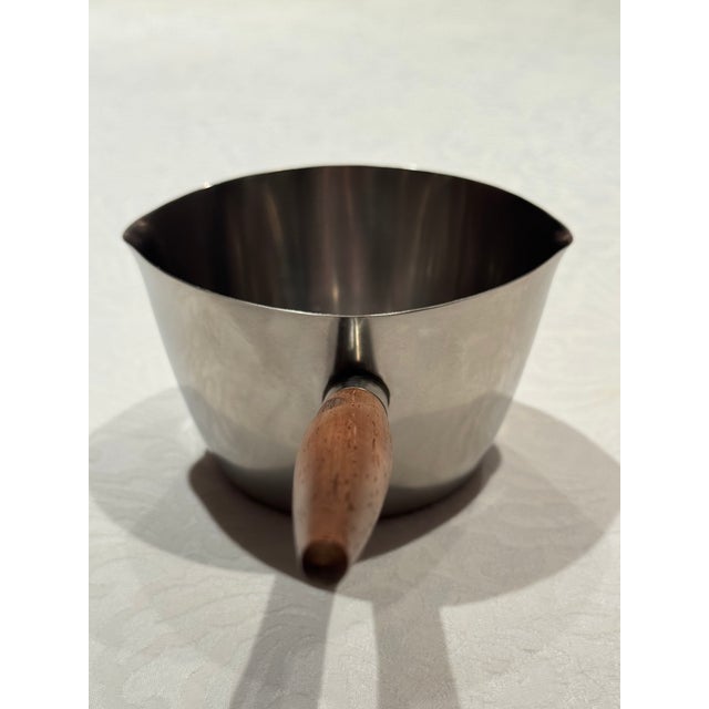 1960s 1960s Danish Modern Stainless Steel & Rosewood Butter Warmer by Dana For Sale - Image 5 of 13