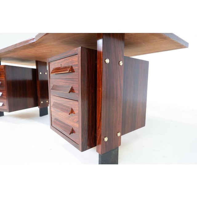 Mid-Century Modern Desk in Wood, Italy, 1960s For Sale - Image 15 of 17