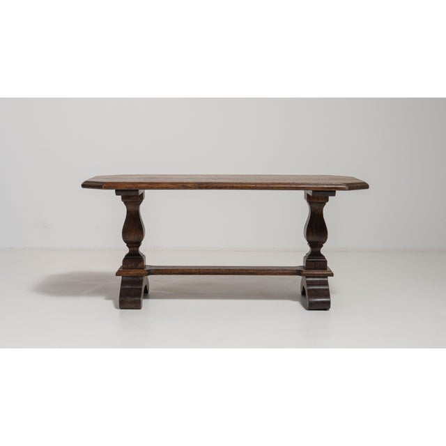 1970s Oak Refectory Coffee Table For Sale - Image 11 of 16
