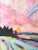 Abstract Pastel Impressionist Landscape Painting Including the Antiqued Gold Wood Frame For Sale - Image 3 of 5