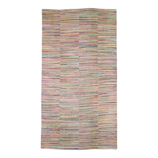 Galerie Shabab Collection Vintage American Rag Rug For Sale