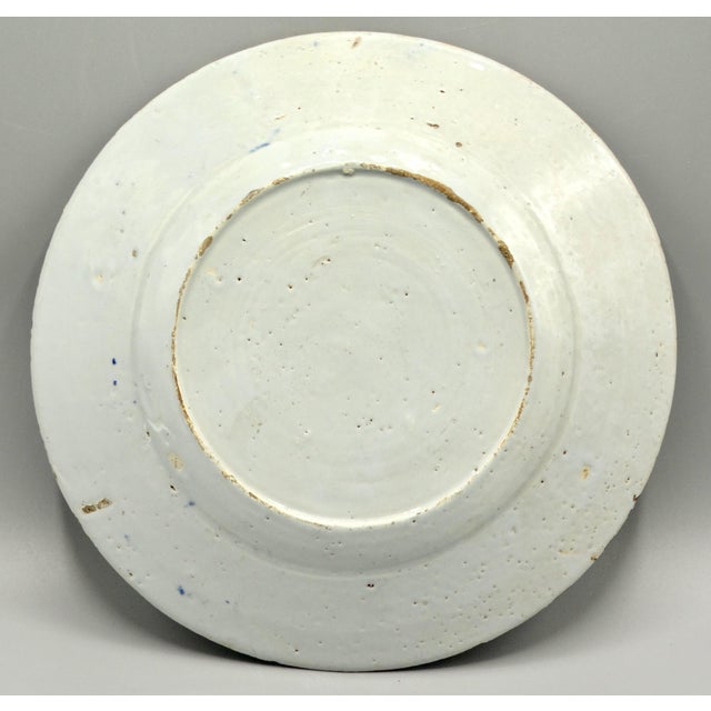 18th-Century Chinoiserie Delftware Plate For Sale - Image 11 of 12