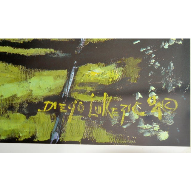 2004 Original Diego Lukezic Framed Print Art Tango Dog New Orleans Streetcar For Sale - Image 16 of 18