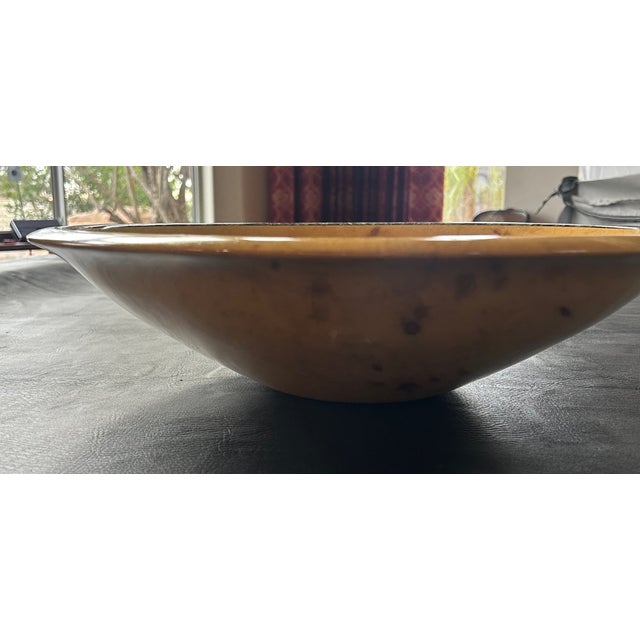Rustic Handmade Box Elder Inlaid Mosaic Bowl 18.5'" Bowl For Sale - Image 3 of 9