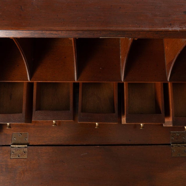 Wood Mid 20th Century Diminutive Burl Desk For Sale - Image 7 of 18
