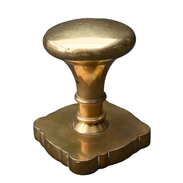 Large Bronze Stamp Seal For Sale - Image 4 of 8