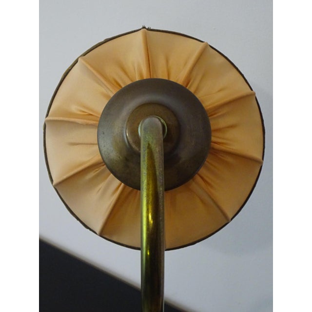 Beige Bronze Swan-Neck Lamp from Le Dauphin, 1976 For Sale - Image 8 of 18