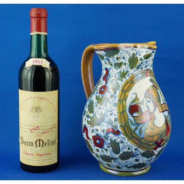 Neo-Renaissance Ceramic Jug Vase by Gualdo Tadino for Icap, Italy, 1920s For Sale - Image 10 of 18