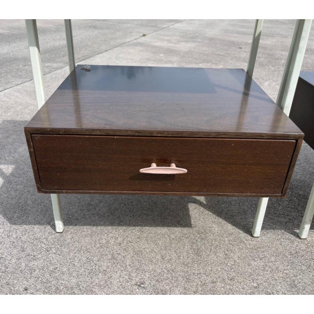 Brown Mid-Century Moderm Vista Furniture California Made Walnut Nightstands, a Pair For Sale - Image 8 of 12