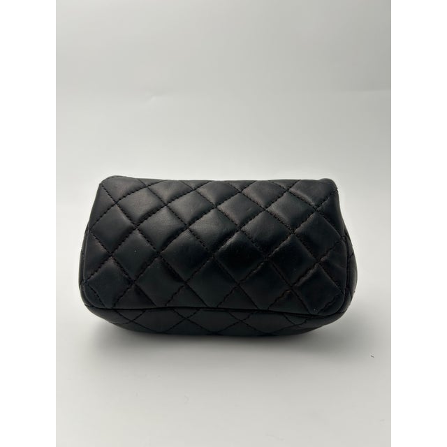 Chanel Extra Mini Black Chanel Flap Bag For Sale - Image 4 of 10