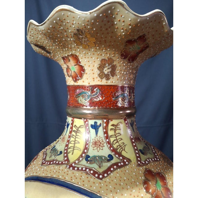 Ceramic Decorative Polychrome Chinese Vase, 1890s For Sale - Image 7 of 10