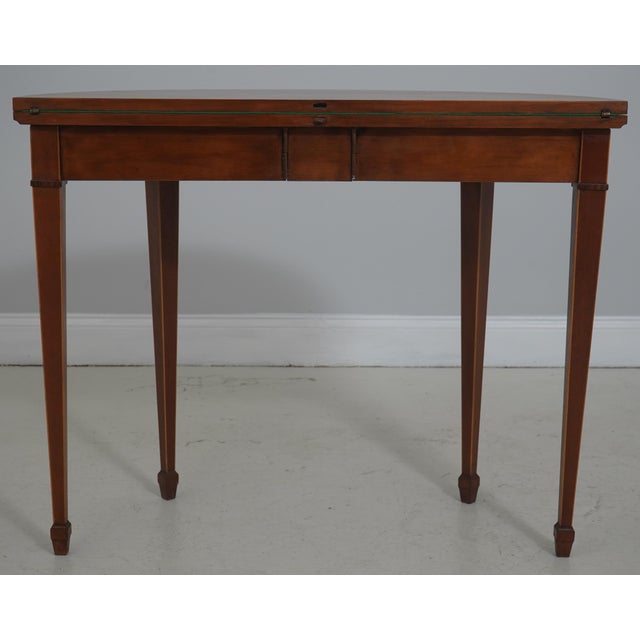 Baker Furniture Company Baker Stately Homes Adam Style Games Table For Sale - Image 4 of 16