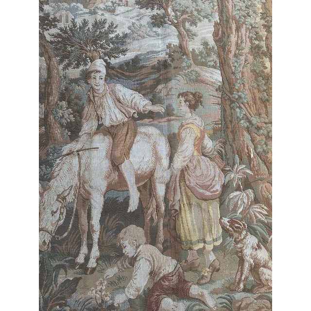 French Aubusson Jacquard Tapestry, 1890s For Sale - Image 15 of 18
