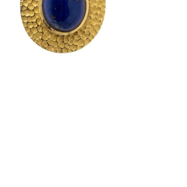 Earrings in 19.2 Karat Gold and Lapis Lazuli from Joais, Set of 2 For Sale - Image 5 of 6