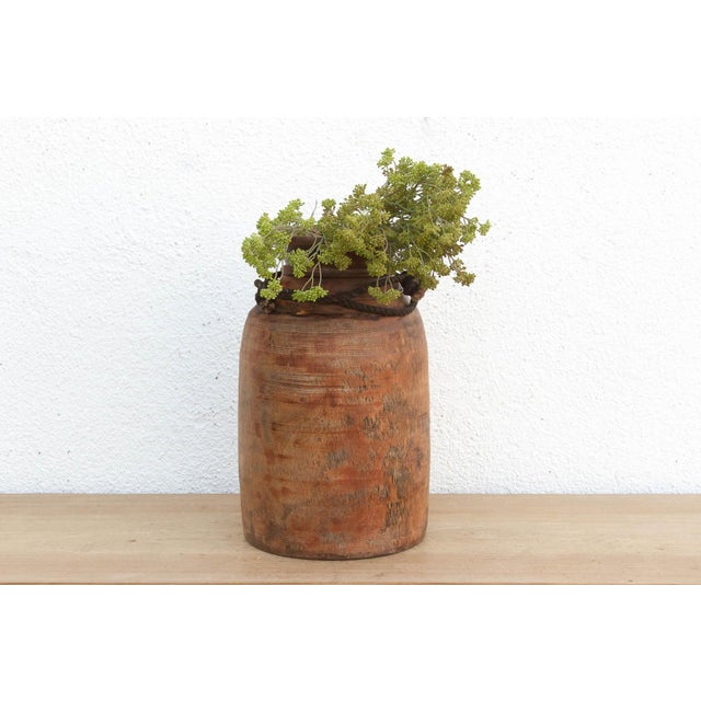 Antique Primitive Dark Wood Vessel For Sale In Los Angeles - Image 6 of 6