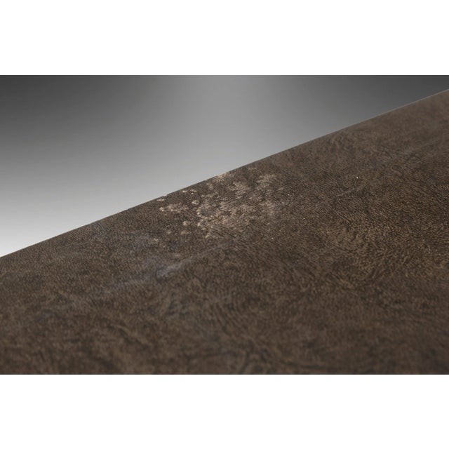 An exquisite design by John Keal for Brown Saltman. The expanding table design allows for additional surface use and...