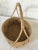 Contemporary 1990s American Handmade Basket With Handles For Sale - Image 3 of 13