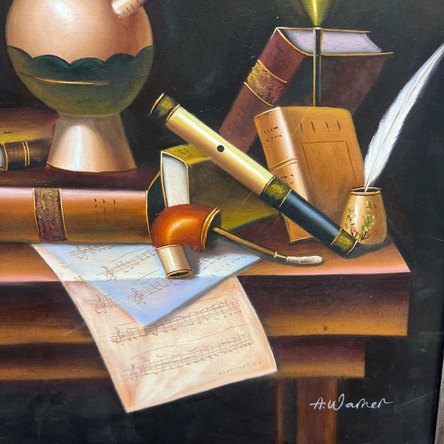 Original Ann Warner Still Life on Canvas Framed For Sale - Image 9 of 10