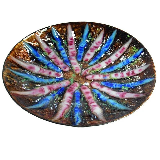 Spanish Enamel Plate from Mas Art, 1970s For Sale - Image 9 of 9