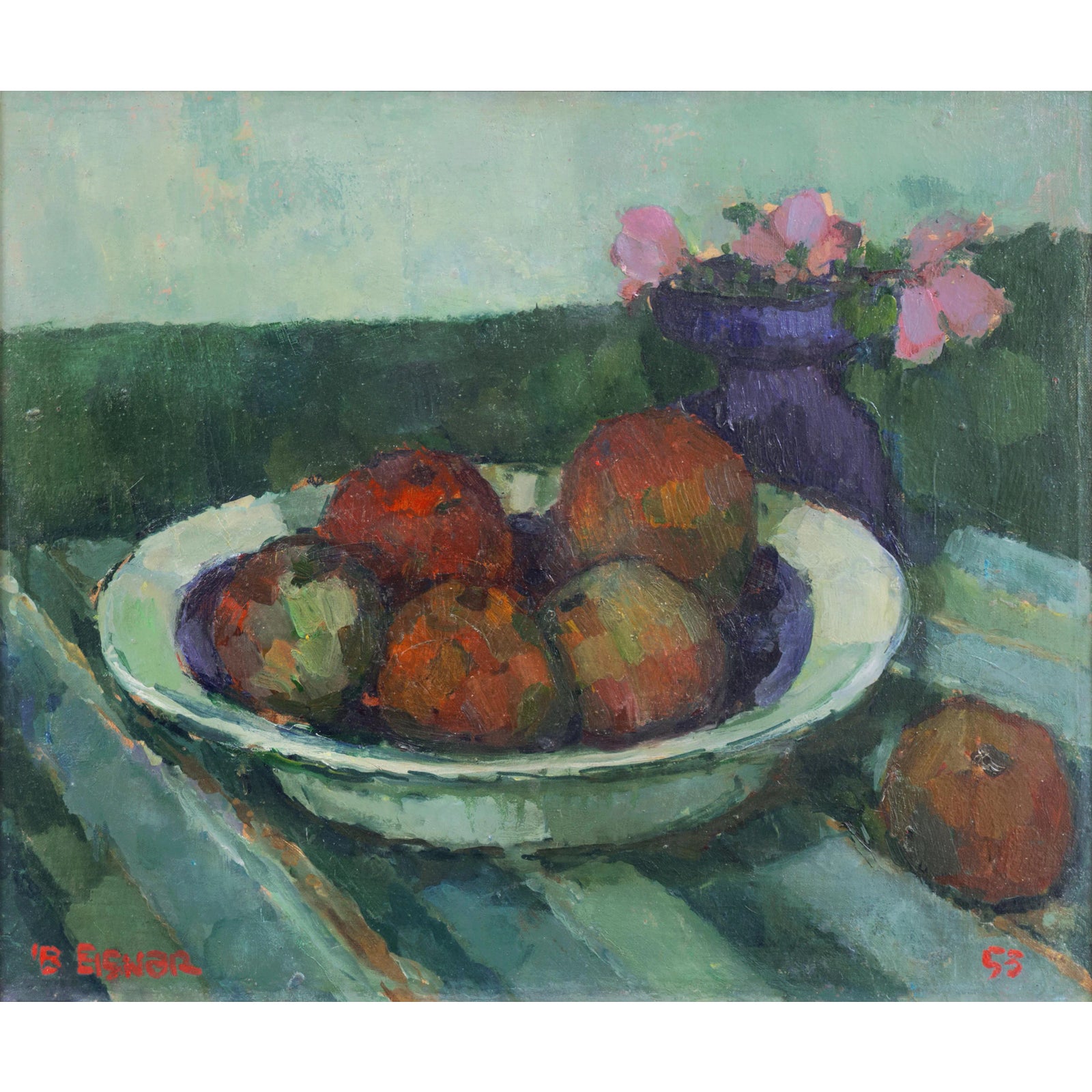 'Still Life With Fruit and Dog Roses' by Ib Eisner, 1953, Paris, Tokyo ...