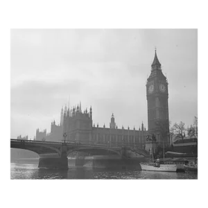 1968 Big Ben and Parliament London Photograph