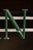 Bottle Green Vintage "Restaurants" Painted Aluminum Lettering Sign For Sale - Image 8 of 10