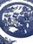 Ceramic Vintage Large Blue Willow Dinner Plates Made in Staffordshire England - a Set of 6 For Sale - Image 7 of 12