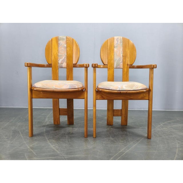 Postmodern Pine Dining Armchairs, Czech, 1970s, Set of 8 For Sale - Image 11 of 18