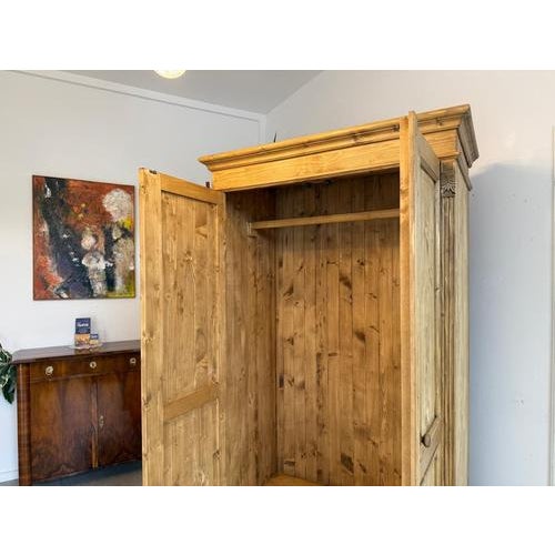 Rustic Wardrobe in Natural Wood For Sale - Image 15 of 16