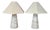Vintage Glass Art Table Lamps by Peill & Putzler, Germany, 1970s, Set of 2 For Sale