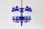 Czechoslovakian Blue Glass Chandelier, 1940s For Sale - Image 10 of 12