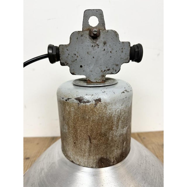 Industrial Aluminium Pendant Lamp from Polam Wilkasy, 1960s For Sale - Image 15 of 18