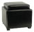 Tray Storage Ottoman, Java & Black For Sale