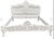 Rococo French Rococo Solid Mahogany King Bed Frame For Sale - Image 3 of 9