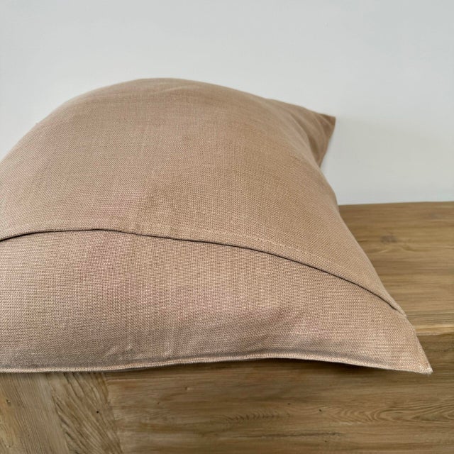 Libeco Belgian Linen Pillow – Napoli Natural For Sale - Image 4 of 5