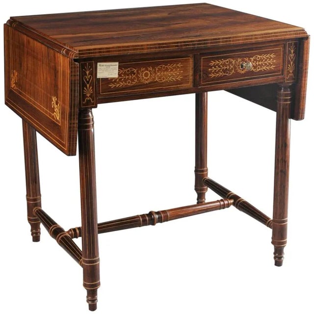 19th Century Biedermeier Folding Table, 1830s For Sale - Image 10 of 10