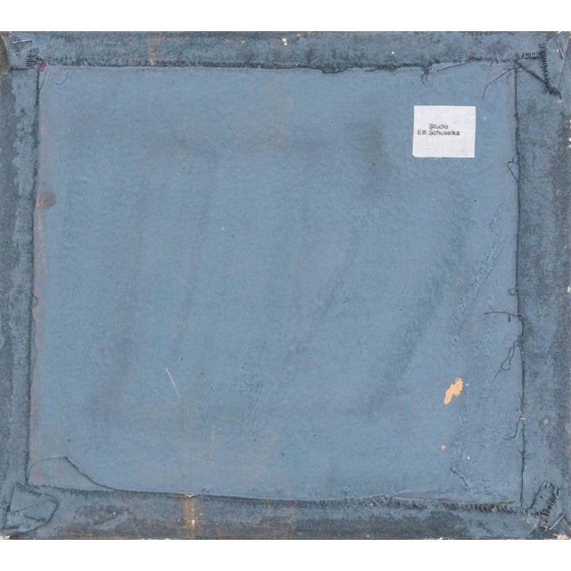 Elfi Schuselka Abstract Composition Oil on Canvas For Sale - Image 4 of 6