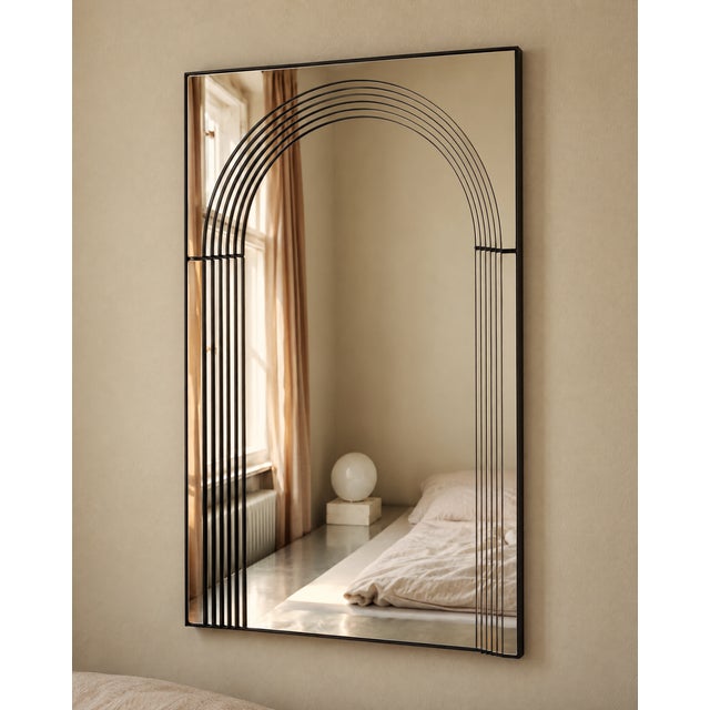 Art Deco Mirror from Deknudt, 1960s For Sale - Image 4 of 4