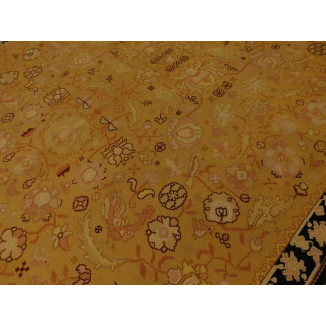 Vintage Hand-Woven Portuguese Sumac Rug For Sale In Los Angeles - Image 6 of 13