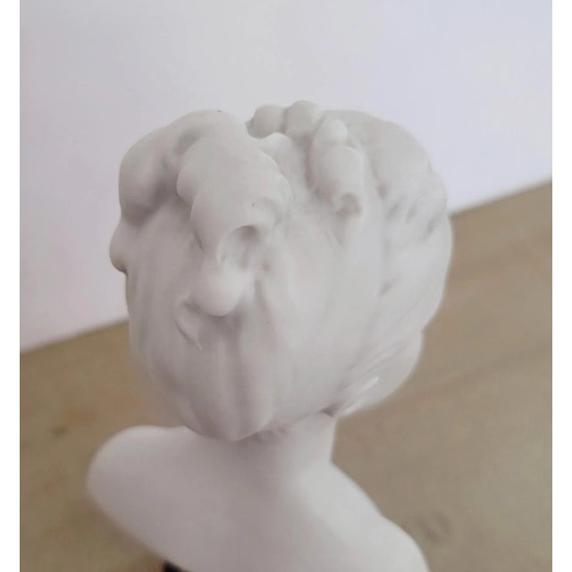 Limoges Bisque Porcelain Brongniart Children Busts After Houdon by Tharaud, a Pair For Sale - Image 9 of 13