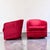 Art Deco Red Suede Swivel Club Chairs - a Pair For Sale - Image 3 of 9