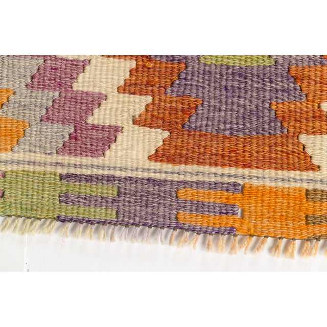 1960s Mid 20th Century Geometric Anatolian Kilim Rug For Sale - Image 5 of 10