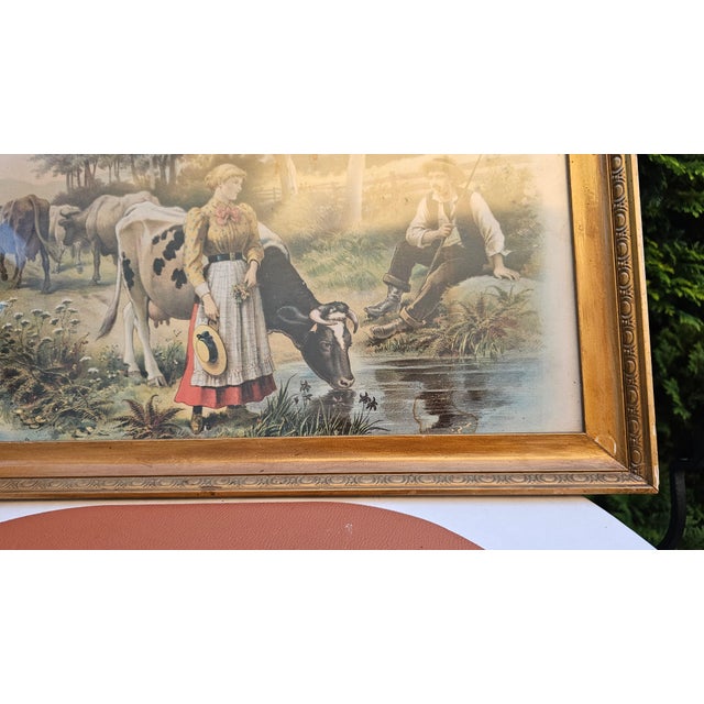 Unknown, Before the Wedding, 1890s, Oleograph, Framed For Sale - Image 3 of 8