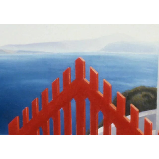 "Red Gate" is a lithograph by Elena Borstein created in 1990, signed and numbered A.P. 12/14 by the artist. The image is...