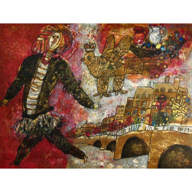 Théo Tobiasse Le Pieton De Paris C. 1975 Reproduction Print For Sale - Image 4 of 10