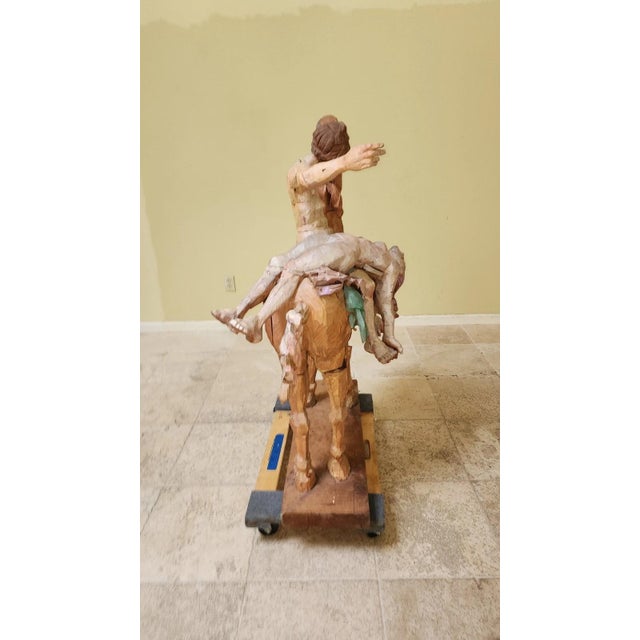Peter Leventhal Horse With Nude Riders Large Art Sculpture Over 4 Feet Tall! For Sale - Image 4 of 13