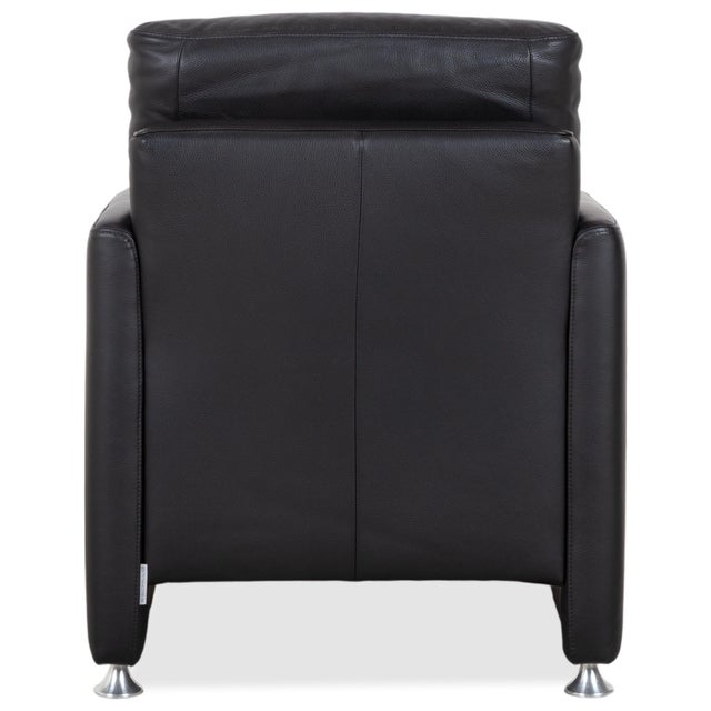Black Leather Lounge Chair from Ewald Schillig For Sale - Image 11 of 14